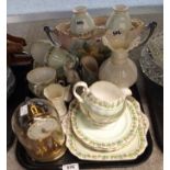 A Grosvenor China teaset, a Kundo anniversary clock and other items Condition Report: Available upon