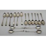 A lot comprising assorted silver teaspoons, 236gms Condition Report: Available upon request