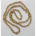 A 9ct gold trace chain necklace, length 53cm, weight 20gms Condition Report: Available upon request