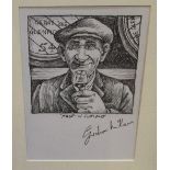 GRAHAM MCKEAN Made In Scotland, signed, pencil, drawing, 16 x 11cm Condition Report: Available