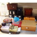 A collection of assorted jewellery boxes and file boxes etc Condition Report: Available upon