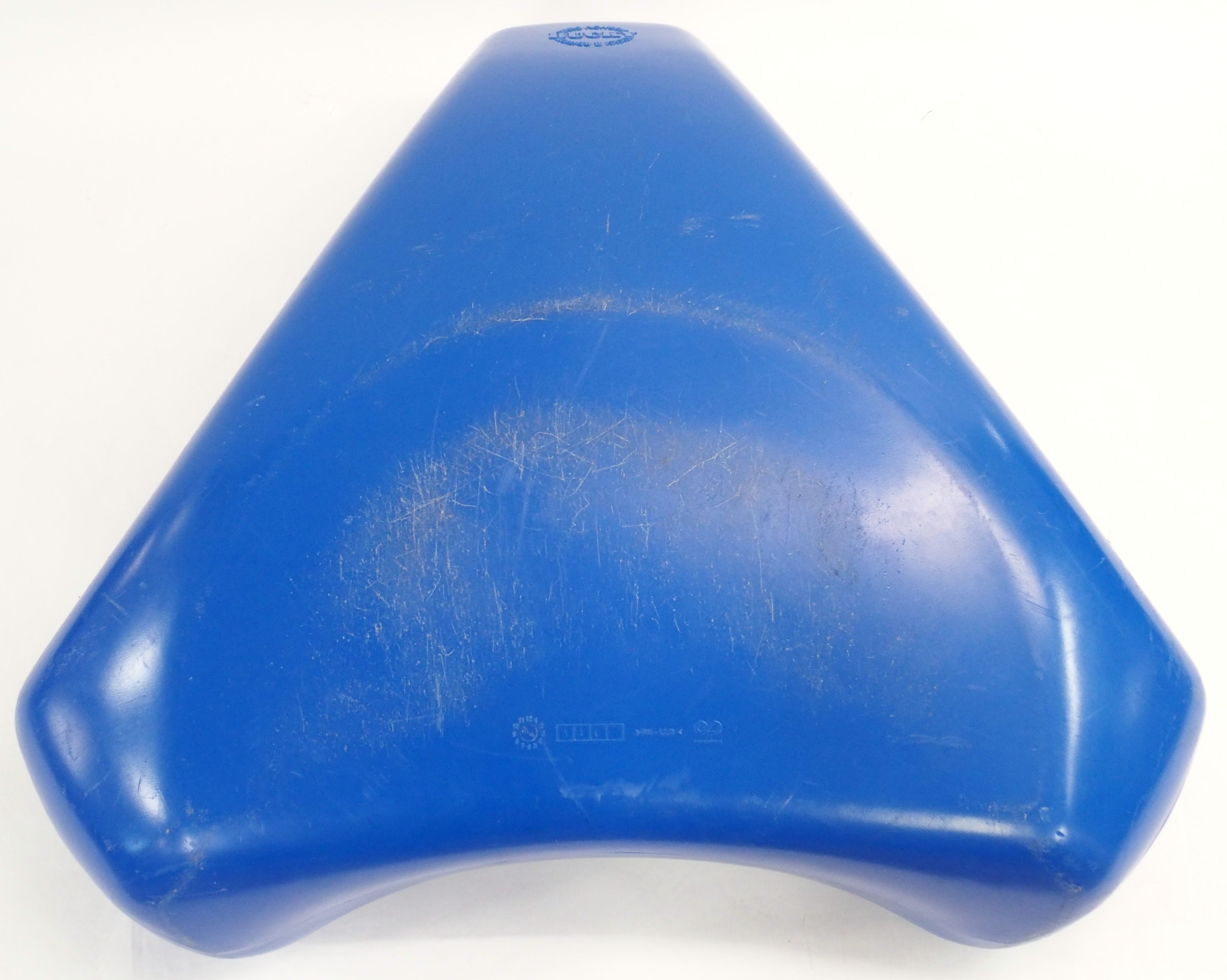 A MARC NESON BLUE "BUCKY" CHAIR II EDITION 97cm wide, the moulded plastic chair was designed for the - Image 4 of 10