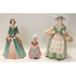 Three Royal Doulton figures, Daffy Down Dilly, Tootles and Janice Condition Report: Tootles has