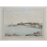 GEORGE GRAHAM RI ,ROI, RSW Dunmore Island, signed, watercolour, 26 x 38cm Condition Report: