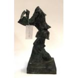 DONALD FRACESAN? Bronze headless figure, dated, 1985, 33cm high Condition Report: Available upon