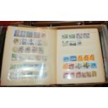Eight various stamp albums and a collection of loose stamps Condition Report: Available upon