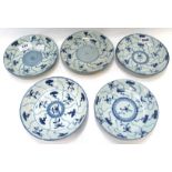 Five Nankin dishes Condition Report: Available upon request