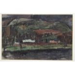 WILLIAM WILSON Hill farm, watercolour, 33 x 52cm Condition Report: Available upon request