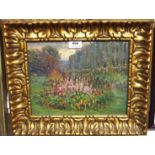 FLORENS A J PAUL Bon Accord in Bloom, signed, oil on board, 24 x 30cm Condition Report: Available
