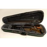 A violin 35cm by Cathedral model VS-00C 4/4 BK with bow and case Condition Report: Available upon