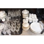 A Thomas porcelain part dinner service and assorted drinking glasses Condition Report: Available