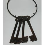 Four large vintage keys Condition Report: Available upon request