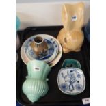 A Royal Copenhagen vase, a Sylvac rabbit and other decorative items Condition Report: Available upon