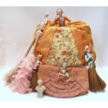 A collection of half dolls, including brushes, dusters etc Condition Report: Two chipped and