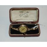 A ladies yellow-metal wristwatch and a collection of gents fashion watches Condition Report: