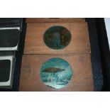A tray lot of various glass topographical slides Condition Report: Available upon request