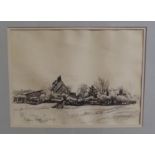MARY ARMOUR Kippen, signed, pencil drawing, 1939, 25 x 34cm Condition Report: Available upon