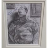 GRAHAM MCKEAN Vietnam Veteran, signed, pencil, drawing, 20 x 14cm Condition Report: Available upon