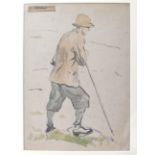 J MURRAY THOMSON Shepherd, watercolour, 37 x 27cm and eight other works on paper (9) Condition