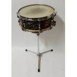 Two Premier snare drums with stands and a tom drum Condition Report: Available upon request