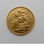 A gold full sovereign, 1908 Condition Report: Available upon request