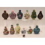 A collection of Chinese snuff bottles Condition Report: Available upon request