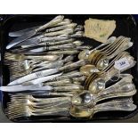 A Russian silver plated part cutlery set (loose) Condition Report: Available upon request