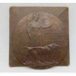 A bronze memorial plaque to Thomas Scott Naismith Condition Report: Available upon request