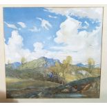 FRANC P MARTIN Country landscapes, watercolour (4) Condition Report: Available upon request