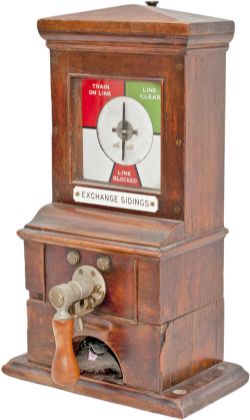 Midland Railway mahogany cased Pegging block instrument stamped in the top MRCo and plated