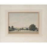 Original watercolour painting STOKE CANON DEVON by E. T. Holding. Produced for the GWR Publicity