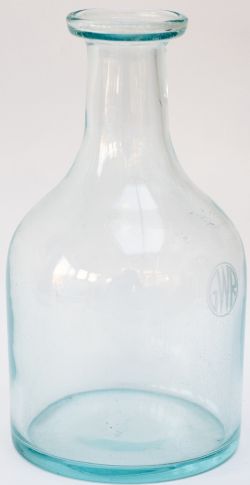 GWR glass Water Carafe, acid etched to the front with the GWR Roundel. Stands 17in tall and is in