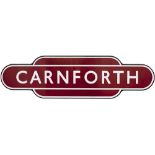Totem BR(M) FF CARNFORTH from the former LNWR, Midland and Furness Railway Joint station between