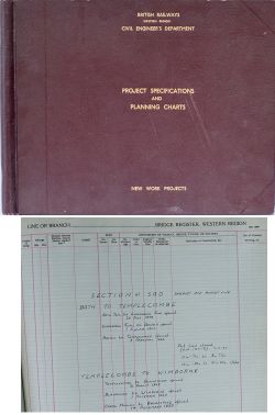 British Railways Western Region copy of the Somerset and Dorset Railway bridge numbers which show