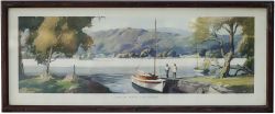 Carriage Print CONISTON WATER, LAKE DISTRICT by Frank Sherwin from the LMR (B) Series, issued