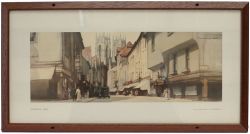 Carriage Print PETERGATE, YORK by Harry Tittensor R.I. from the LNER Pre-War series of 1937. In