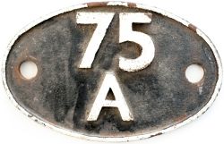 Shedplate 75A Brighton 1950 - 1973 with sub sheds Eastbourne 1952–1965, Horsham 1959–1964,