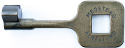 Tyers bronze single line key token MEDSTEAD - ALRESFORD, a famous section on the Mid Hants