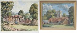 Original paintings x2, both produced for the Southern Railway Advertising Department. SURREY FARM