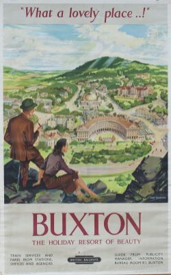 Poster BR(M) BUXTON THE HOLIDAY RESORT OF BEAUTY by John Canning. Double Royal 25in x 40in.