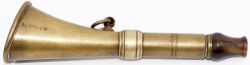 Midland Railway brass permanent way warning Horn stamped M.R.Co W&W (Way and Works). In very good