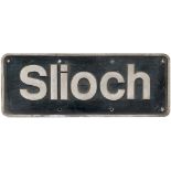 Nameplate SLIOCH ex BR Class 60 60087 built at Brush Loughborough in 1991 as works number 989 and