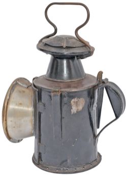 South Eastern Railway 3 Aspect handlamp stamped on the side SER and also stamped SER on the