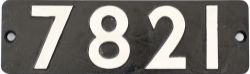 Smokebox numberplate 7821 ex GWR/BR-W Manor DITCHEAT MANOR (see previous lot for full details).