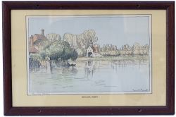 Carriage Print BEAULIEU ABBEY [HAMPSHIRE] by Donald Maxwell from the Original Southern Railway