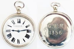 Great Western Railway pre grouping nickel cased pocket watch with English Lever Fusee movement