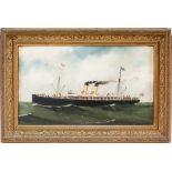 Original oil painting on canvas of GREAT EASTERN STEAMSHIP BERLIN by J. Randle October 09 ?