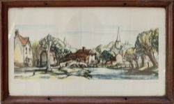 Carriage print EYNSFORD KENT by Alan Gray from the Southern Region B Series. In original frame