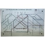 BR(S) Suburban Services Mirror British Railways Southern Region Suburban Services Route Map mirror