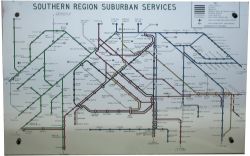 BR(S) Suburban Services Mirror British Railways Southern Region Suburban Services Route Map mirror